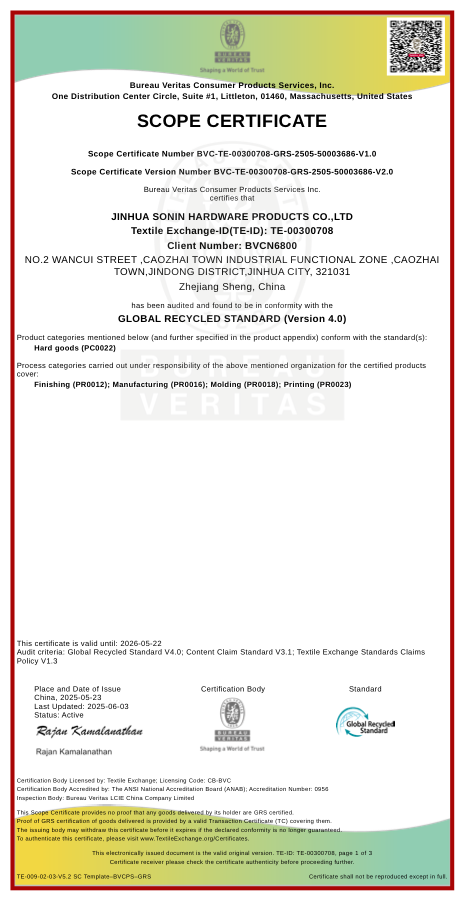 GRS certification