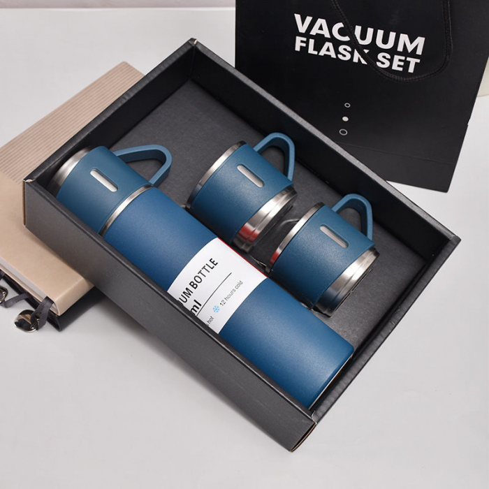Custom 500ml Stainless Steel Vacuum Insulated Tumbler Three Lid Thermos Leak Proof Office and Outdoor Travel product image