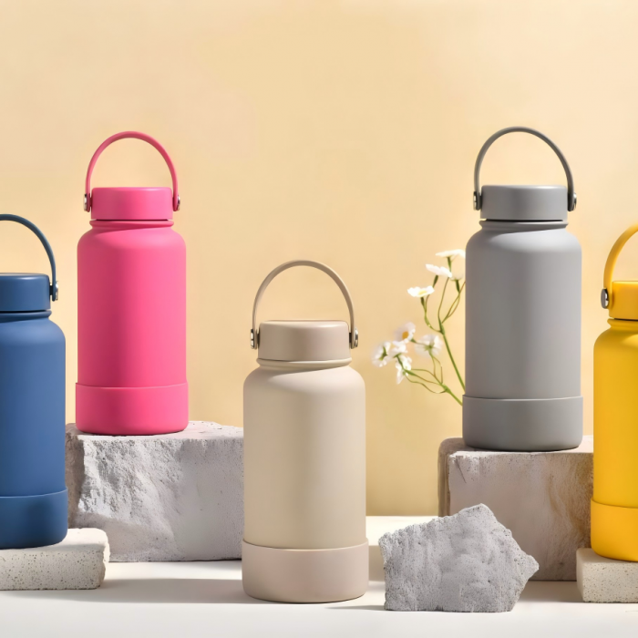Custom 850ml 304 Insulated Bottle BPA Free Vacuum Bottle with Handle Suitable for Rain Outdoor Travel product image