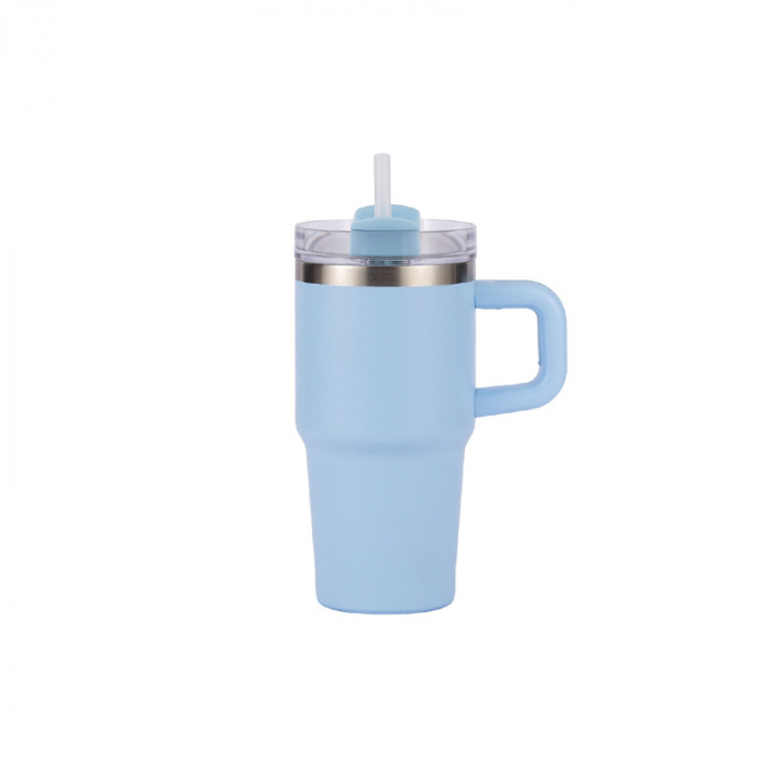 Wholesale Custom 14oz Stainless Steel Insulated Tumbler with Straw Handle Suitable for Children Cold Drink product image